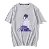 Ropa de verano periférica de anime nueva Naruto Naruto zorrillo Kakashi para hombre y mujer casual Cuello redondo