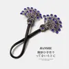 Pinza de pavo real retro de alta gama para mujer, herramienta para moño alto de flor en la parte posterior de la cabeza, clip de torsión para moño perezoso, accesorio para el cabello