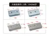Conectores para Tubos Quadrados com Grampos em U de Ferro sem Solda e Fixadores Galvanizados de Aço Inoxidável para Móveis, Prateleiras e Expositores