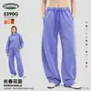 Pantalones de Chándal Pesados para Hombre CKX de 390G con Forro de Polar, Marca de Tendencia Retro Americana, Silueta de Guadaña con Puños, Pantalones Holgados con Aspecto Desgastado
