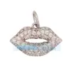 N28 Accesorios para Joyería DIY Collar con Microincrustaciones Hueso de la Fortuna Labios Rojos Ángel Flecha de Cupido Colgante Pequeño