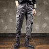 Pantalones de Trabajo Retro Japoneses para Hombre Diseño Holgado de Verano Transfronterizo Bolsillo Pequeño Casual Pierna Ancha
