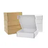 Caja blanca para máquina voladora ancho 30 cm cartón corrugado extra duro caja de embalaje impresa caja para paquetería express embalaje personalizado lotes pequeños