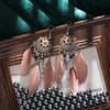 9+1 Colores Moda Natural Retro Pendientes de Plumas 2026 Tu Tixi Yiwu Daisy Joyería