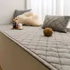 Alfombrilla de felpa de conejo para ventana de mirador de otoño e invierno, alfombrilla para alféizar de ventana, nueva de 2025, engrosada, cálida, cojín para balcón, alfombrilla de tatami antideslizante