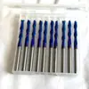 Broca de fresadora de corte ascendente en espiral para ranurar agujeros de caja, broca de fresadora de acero de tungsteno, herramienta CNC de carburo TAC, broca de fresadora para grabado en carpintería