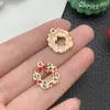 Transfronteiriço Misto 50 Desenhos Animados de Natal Gotas de Óleo Fofo Papai Noel Alce Boneco de Neve Pingente Acessórios para Joias DIY