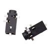 Soquete de Áudio Pj218 Soquete para Fone de Ouvido 2,5mm Pino SMD de Quatro Pinos Conector Fêmea de Jack de Áudio Estéreo Resistente à Temperatura