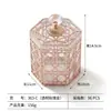 Frasco de Almacenamiento de Dulces Transparente de Lujo Ligero Europeo Lata de Té Decoración de Mesa para Sala de Estar Frasco de Almacenamiento Estilo Nórdico Ins