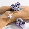 Nuevo Clip para Auriculares de Estrella de Mar Completamente Diamantado Hebilla de Diamante Exquisito de Nicho para Mujer Moda Elegante Accesorios de Hebilla de Clip para Oreja