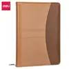 Deli 7921 Cuaderno de Negocios Oficina Cuero PU Estilo Europeo 25K Bloc de Notas Engrosado 160 Páginas