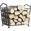 Estante de leña de estilo europeo transfronterizo simple Estante de almacenamiento de madera para exteriores Estante de almacenamiento de madera de alta resistencia Estante de leña para chimenea interior