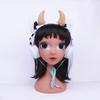 Venta al por mayor de fábrica auriculares con forma de vaca nueva moda Animales de peluche creativos de dibujos animados Auriculares para teléfono móvil de celebridad de Internet