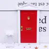 Casa de Bonecas de Natal Amazon Espiral Porta Casa de Bonecas Mini Móveis Cena em Miniatura Modelo de Simulação BJD