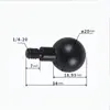 Equipo Fotográfico 20 Tornillos Adaptadores de Cabezal de Bola Rosca de Tornillo Imperial 1/4 Tornillos para Soporte de Cabezal de Bola Mano Mágica