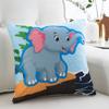 Almofada infantil de desenho animado Almofada pequena de cintura de desenho animado Almofada pequena de cintura com padrão animal para crianças Almofada fofa para personalizar