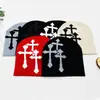 Venta Directa de Fábrica Gorro Jacquard Cruzado Popular Europeo y Americano Gorro de Punto Mismo Estilo para Hombres y Mujeres Gorro de Lana Hip-Hop Estilo Caliente Transfronterizo