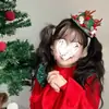 Chapeuzinho Vermelho de Natal Design de Indústria Pesada Chapéu Pequeno de Topo de Natal Grampo de Cabelo Meninas Fofo Adornos de Headwear Tridimensionais