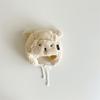 Chapéu de bebê Yipan forrado com fleece de inverno, super fofo, urso, pele de cordeiro, protetores de ouvido de bebê, chapéu Lei Feng para crianças