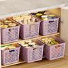 Cesta de Almacenamiento Hogar Snacks Juguetes Cesta de Almacenamiento de Plástico Dormitorio Cocina Organizando Cesta de Almacenamiento Caja de Almacenamiento de Plástico Grande