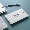 Etiqueta de cartão de algodão branco papel especial customizada papel com grão bonito bronzagem gravação textura textura logo de roupa de alta qualidade etiqueta pendurada