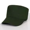 Camuflado Chapéu Militar Moderno de Copa Reta Estilo Coreano Casual Esportes ao Ar Livre Aba de Pato Chapéu de Sol para Homens e Mulheres Cor Sólida Chapéu de Primavera e Outono