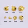 Llavero de campana navideña personalizada de fábrica accesorios campana pequeña 8 mm metal chapado campana de palabra para mascota al por mayor