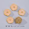 Acessórios de Contas Espaçadoras Flor de Pessegueiro Dourado Areia Antiga que Preserva a Cor Acessórios de Contas DIY Pulseira Pulseira com Contas Lote Versátil