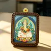 Colgante Nuevo Estilo Estilo Tíbet Doce Animales del Zodiaco Ocho Deidades Guardianas con Thangka Pintado a Mano y Mantra de Seis Sílabas