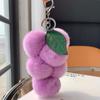 [Uvas Lindas] Colgante de Bolso de Piel de Conejo Rex Real Colgante de Llavero de Coche de Bola de Felpa de Celebridad de Internet Accesorios