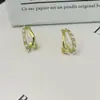 Pendientes de Metal con Espacio Doble Fila Microincrustados de Circonita y Perla para Mujer, Temperamento, Sentido de Alta Gama, Exquisitos, Combinan con Todo, Pendientes con Pasador de Plata S925