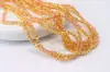 Pulsera de Cristal de Calidad Austriaca, Abalorios Planos Finos Brillantes de 4/6/8mm, Accesorios para Joyería DIY, Cristal Facetado de Colores