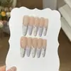 Un Diseño de Uñas con Estilo de [Chica Pintura al Óleo], Estilo Crema Fresca de Verano, Diseño de Cuadros Florales Morado Taro Pintado a Mano