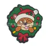Amuletos para zapatos de muñeco de nieve navideño, Accesorios para zapatos tipo zueco de regalo de Navidad, Decoración de goma blanda de PVC Accesorios para DIY, Transfronterizo