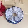 Atmósfera Roja Estilo Coreano ~ Simple Scrunchie Rayado para el Cabello para Mujer 2025 Nuevo Accesorio de Cabello Elegante de Alta Gama para Mujer