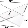 Estantería de Acrílico, Estantería Transparente, Estante Abierto Grande para Lectura, Adecuado para Guardar Recetas, Revistas, Etc.