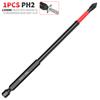 150mm6 polegadas PH2 chave de fenda magnética S2 aço manual broca de parafuso elétrico haste hexagonal de 1/4 "cabeça de lote