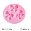Molde de silicone para decoração de joias de resina com laço de cristal, para artesanato, fondant, bolo e chocolate