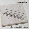 Aguja para abalorios ojo de aguja 55 mm agujero grande fácil de pasar cuerda cuentas pequeñas agujeros pequeños cuentas cuentas de arroz auxiliar manual herramienta universal