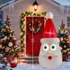 Cabeza de Papá Noel Ojo Funcional Giratorio Inflable Decoración Creativa de Jardín Festivo Adornos Transfronterizos