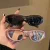 Gafas de sol moradas estilo Y2K milenio para mujer, gafas de sol peculiares para fotos de celebridades de internet, nuevo diseño retro moderno genial 2024