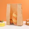 Bolsas Desechables de Papel Kraft Recubierto a Prueba de Aceite, Bolsas Personalizadas para Empaque de Comida como Panqueques y Pan, Bolsas de Empaque de Papel Glassine con Fondo Puntiagudo