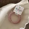 Estilo Coreano Menina Alta Qualidade Cor Doce Bolinhas Cordão de Telefone Verão Fresco Personalidade Versátil Diário Corda de Cabelo para Mulheres
