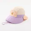 Sombrero de Protección Solar para Niños, Estilo Verano Delgado, Ala Ancha, Malla Transpirable, Sombrero de Secado Rápido, Sombrero de Pescador tipo Chal para Bebé Niña