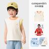 [Liquidação Imperdível] Colete Casual Infantil Kaka Panda Meninos Verão Sem Mangas Roupas de Verão Meninas Tops de Bebê