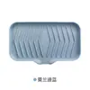 Jabonera de Silicona con Drenaje y Desviación, de Silicona Sin Taladro, Sin Acumulación de Agua, Creativa de Estilo Japonés, Portajabón Grande para Baño