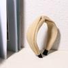 Diadema de Punto de Color Sólido Nuevo Dongdaemun Combinable Elegante Celebridad de Internet Mismo Estilo Accesorios para el Cabello Diadema Simple de Ala Ancha F734