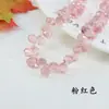 10 Piezas de 6 8mm Agujero Horizontal Cristal de Fresa Cuentas Sueltas Colgante de Borla Gota de Agua Material para Pendientes Collar Pulsera Hechos a Mano