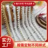 Perlas cosidas a mano, Cheongsam de una sola cara, Accesorios para la ropa, Encaje con cuentas, Pesados Accesorios Decorativos para Cuello de Ropa Hechos a Mano para Bricolaje