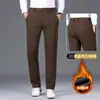 Pantalones casuales de alta gama para hombre italianos, pantalones ligeros de verano sin planchado, pantalones de negocios rectos holgados para hombre, adecuados para primavera y otoño
